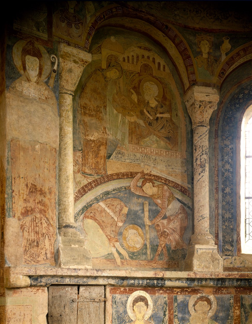 Romanische Kunst: Darstellung des Martyriums von St. Laurentius von Romanesque