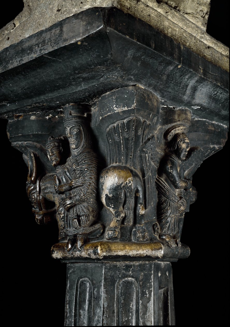 Romanische Kunst: Kapitell des 12. Jahrhunderts von Romanesque