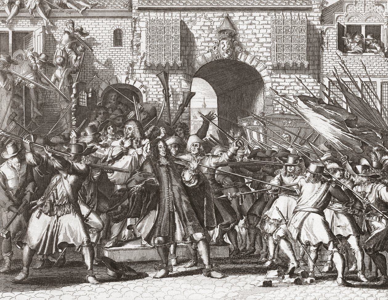 Lynchmob ergreift die Brüder de Witt von Romeyn de (after) Hooghe