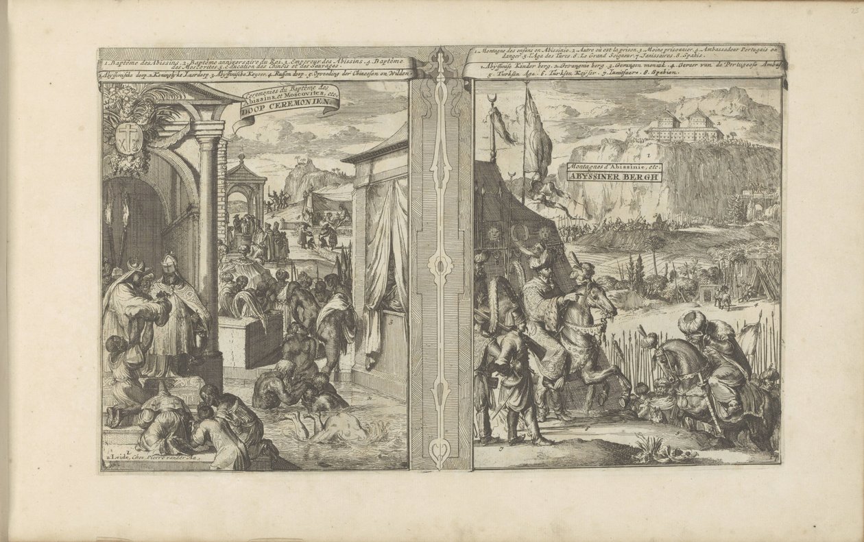 Taufzeremonien; Berg von Abessinien von Romeyn de Hooghe