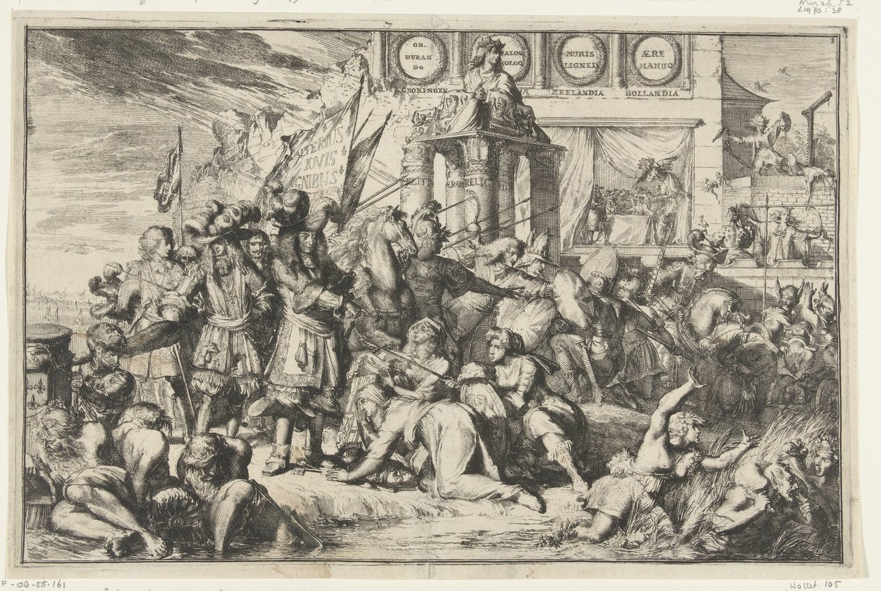 Französische Invasion und Bruch der Einheit der Union von Romeyn de Hooghe