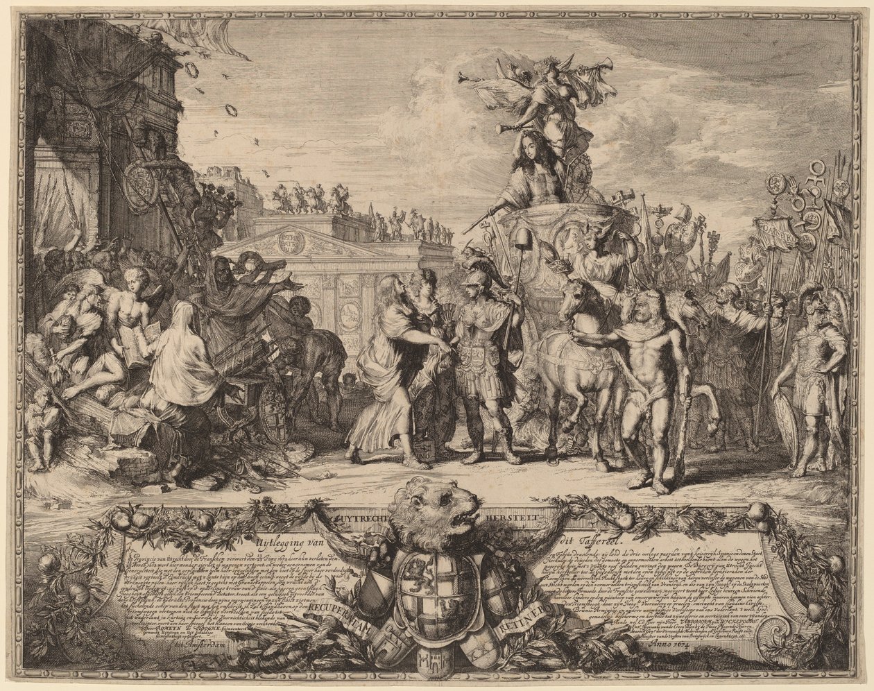 Die Rückeroberung von Utrecht, 1673 von Romeyn de Hooghe