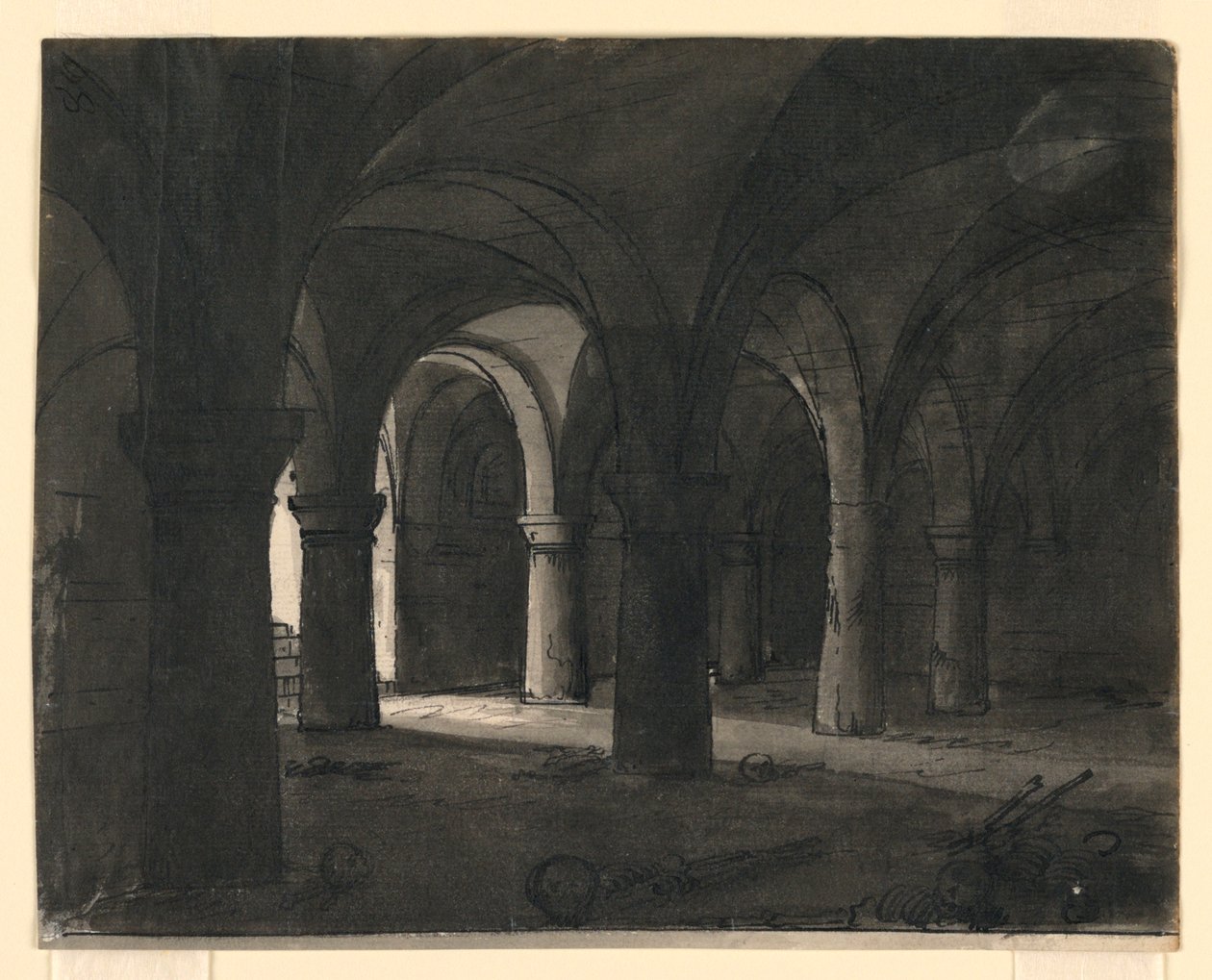 Bühnenbild, Krypta von Romolo Achille Liverani