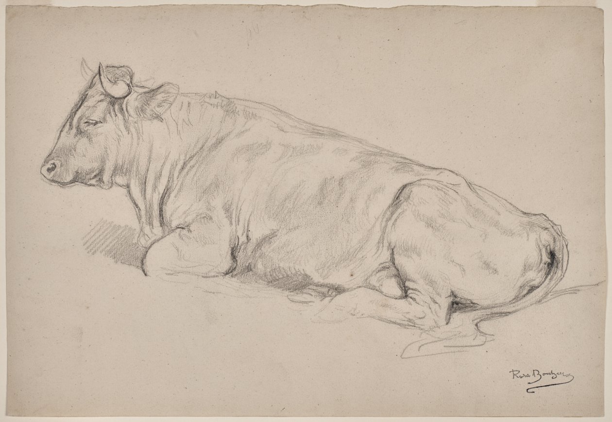 Ruhender Stier von Rosa Bonheur