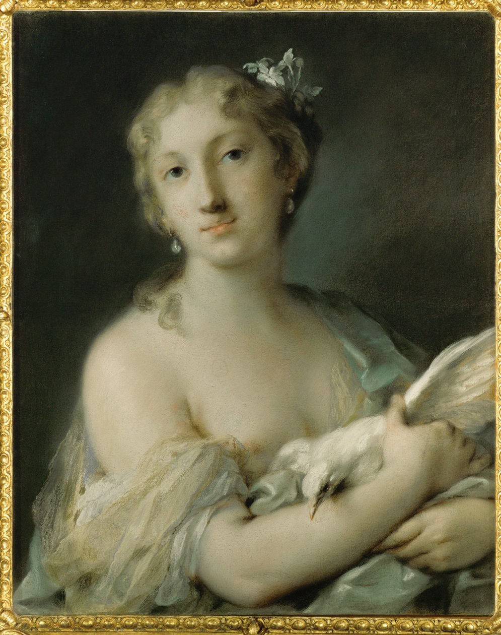 Frau mit Taube von Rosalba Giovanna Carriera