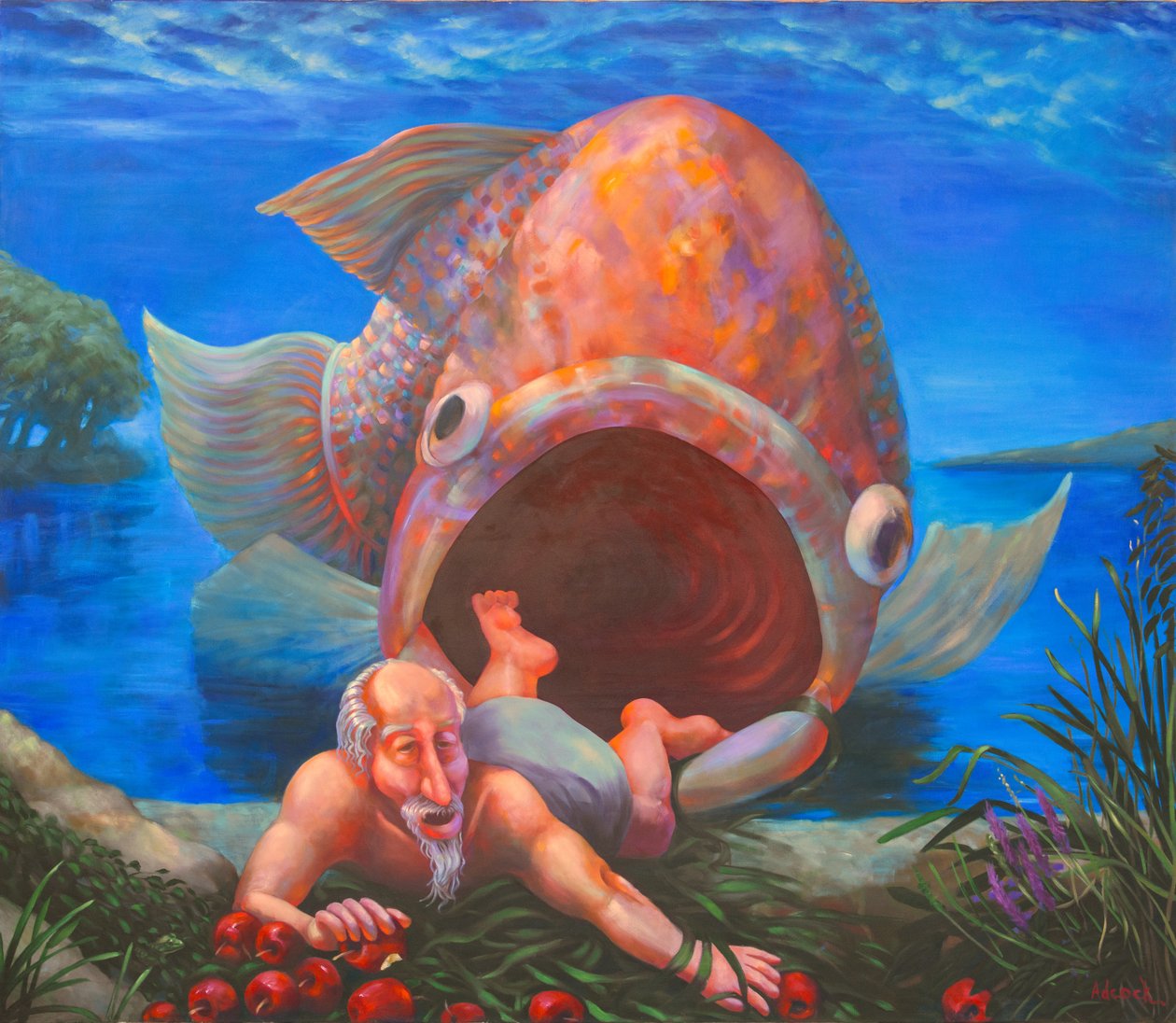 Die Ankunft von Jona in Ninive, 2000 von Rosemarie Adcock