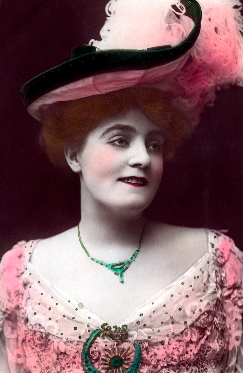 Evie Greene 1875-1917, englische Schauspielerin, 1906 von Rotary Photo