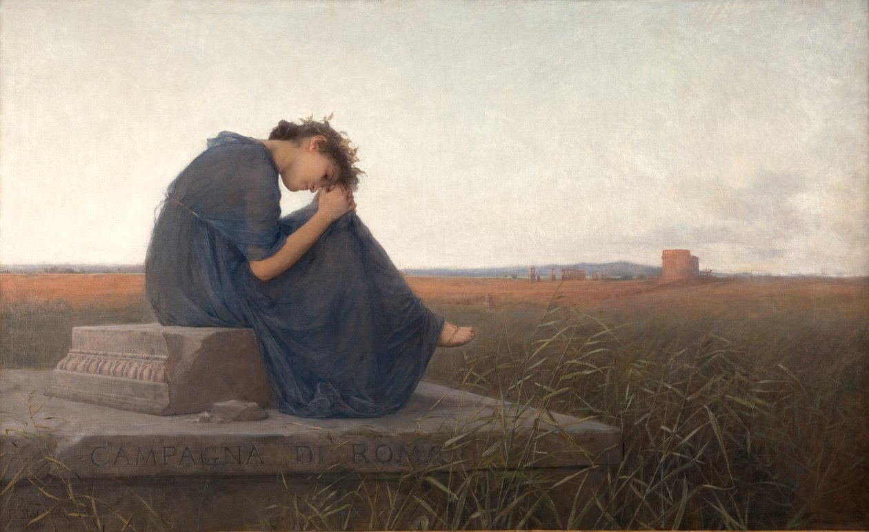 Campagna di Roma. Grabmal der Caecilia Metella von Rudolf Bacher