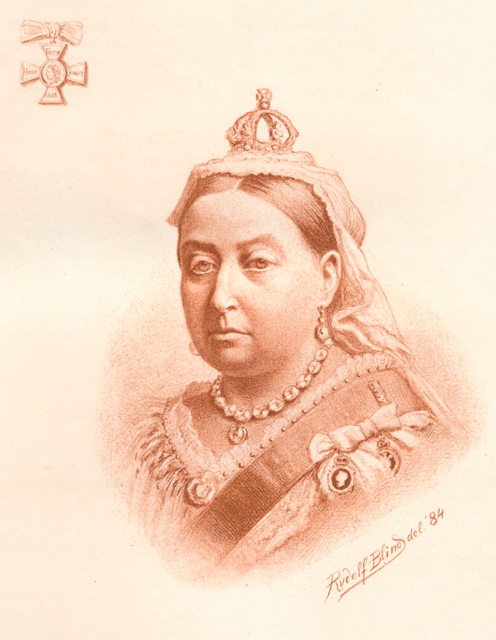 Ihre Majestät die Königin, Kaiserin von Indien, 1884 von Rudolf Blind