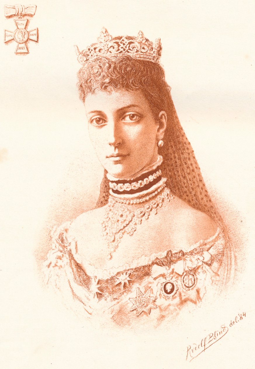 Ihre Königliche Hoheit Die Prinzessin von Wales, 1884 von Rudolf Blind