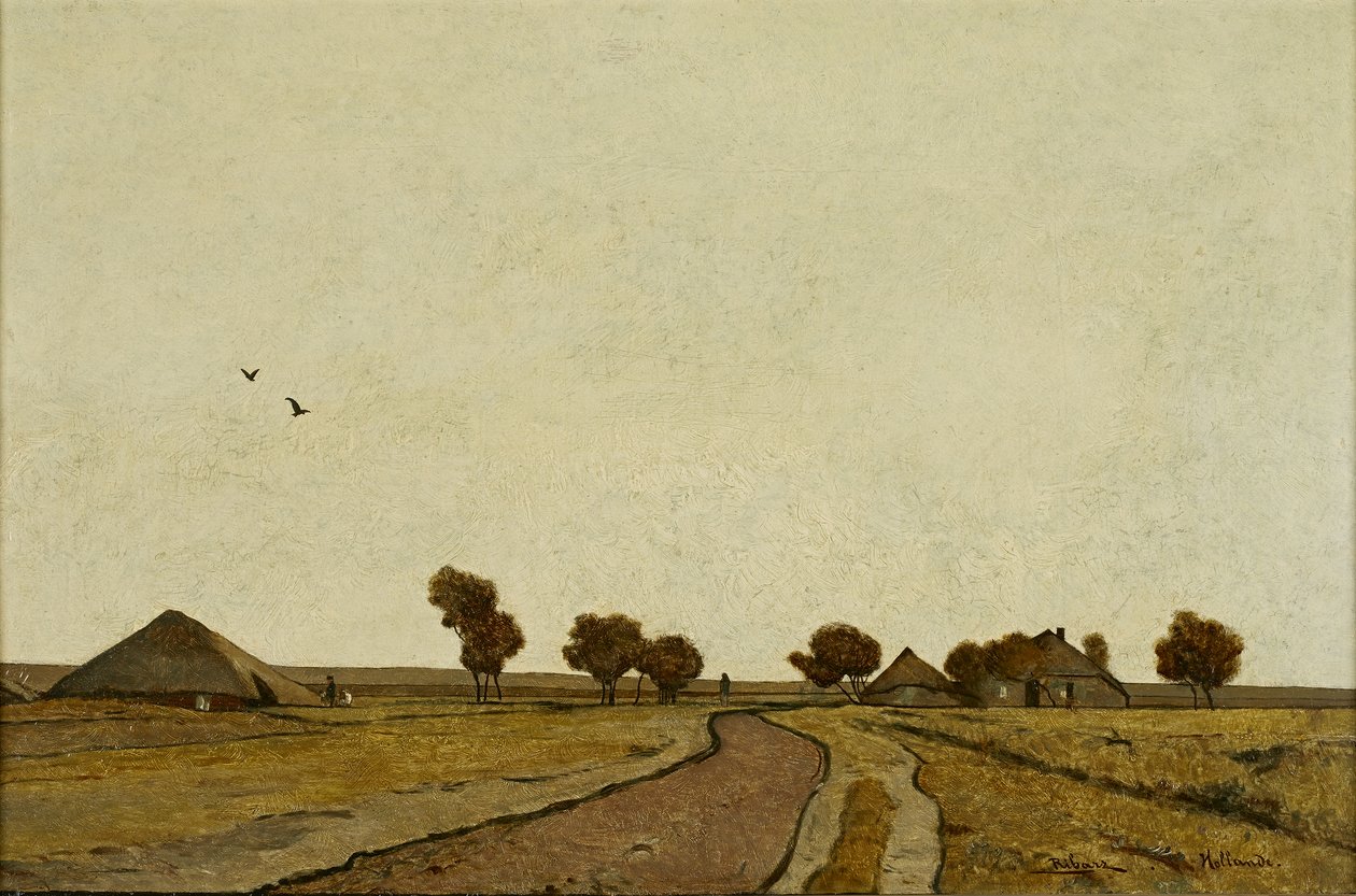 Holländische Landschaft mit Gehöften von Rudolf Ribarz