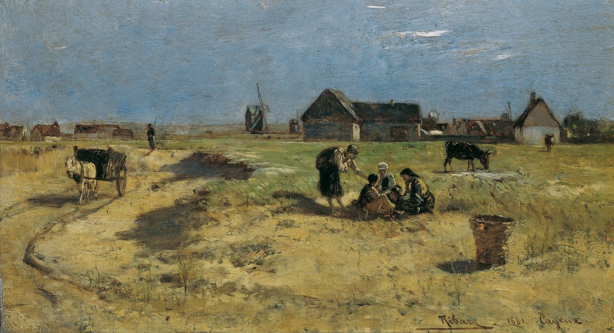 Landschaft aus Cayeux von Rudolf Ribarz