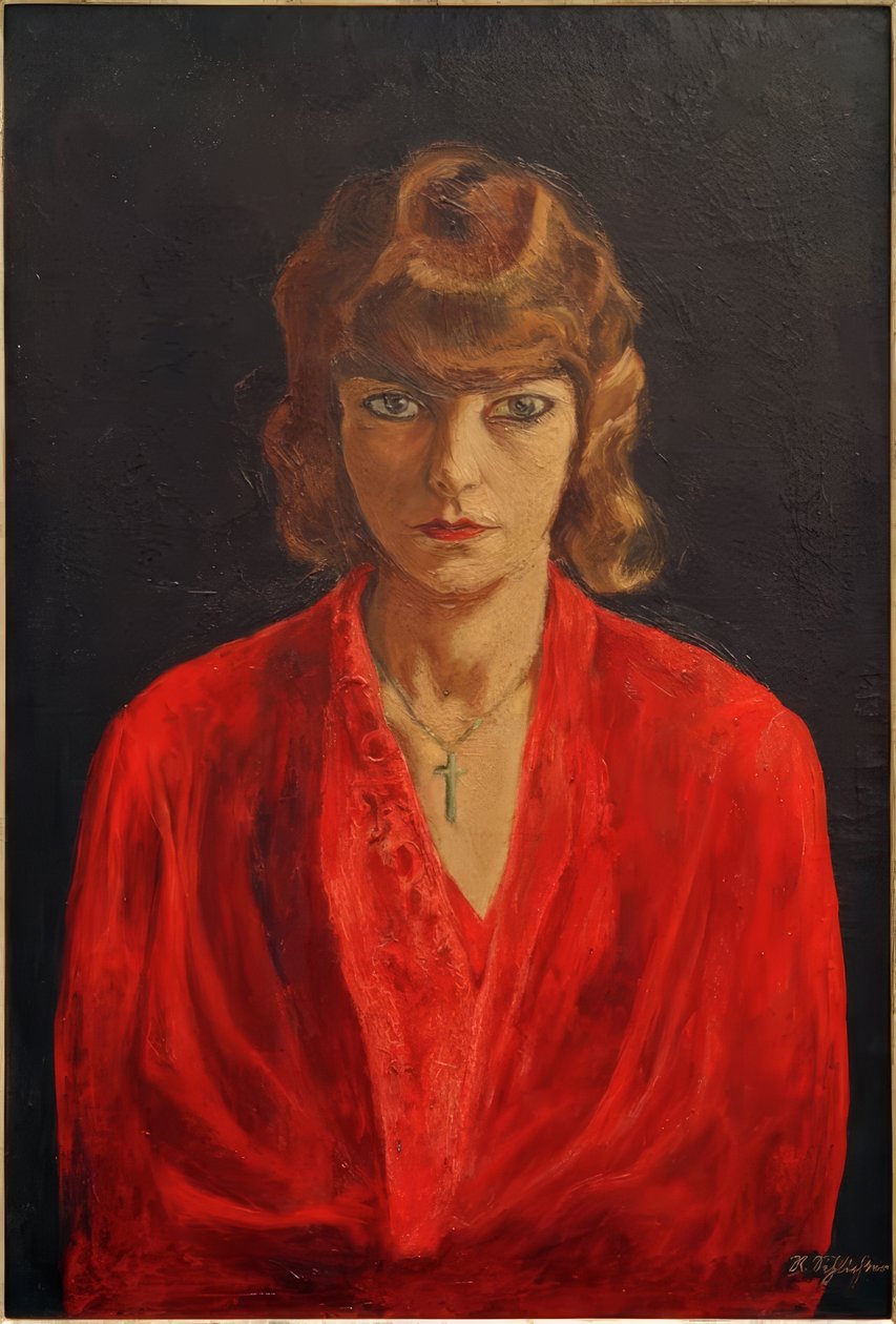 Speedy mit roter Bluse von Rudolf Schlichter