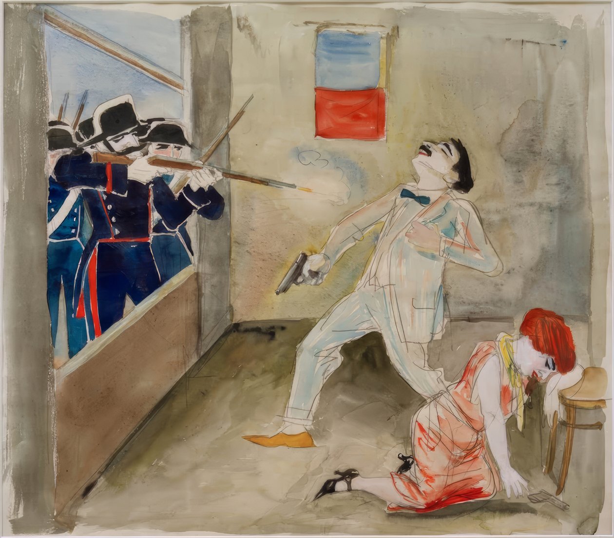 Tod des Anarchisten Moro von Rudolf Schlichter