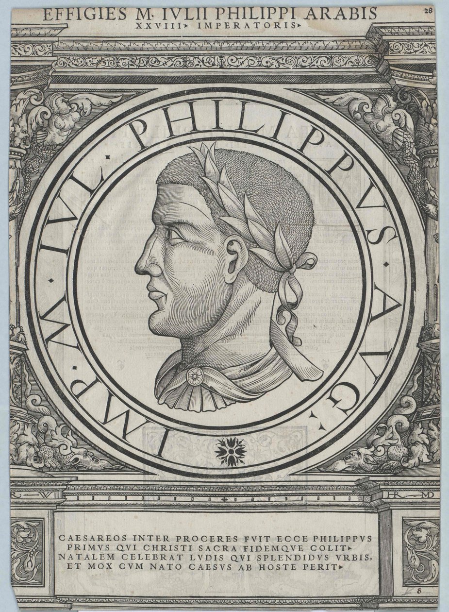 Römischer Kaiser Philipp der Araber (Druck) von Rudolph Wyssenbach