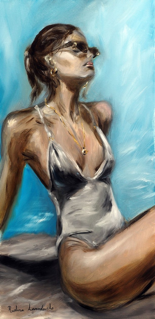 Am Pool von Ruslana Levandovska