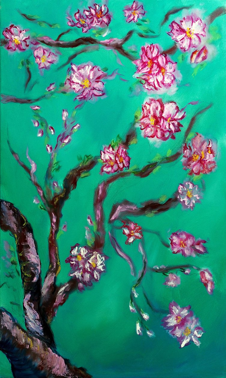 Ewige Blüten Triptychon - rechts von Ruslana Levandovska