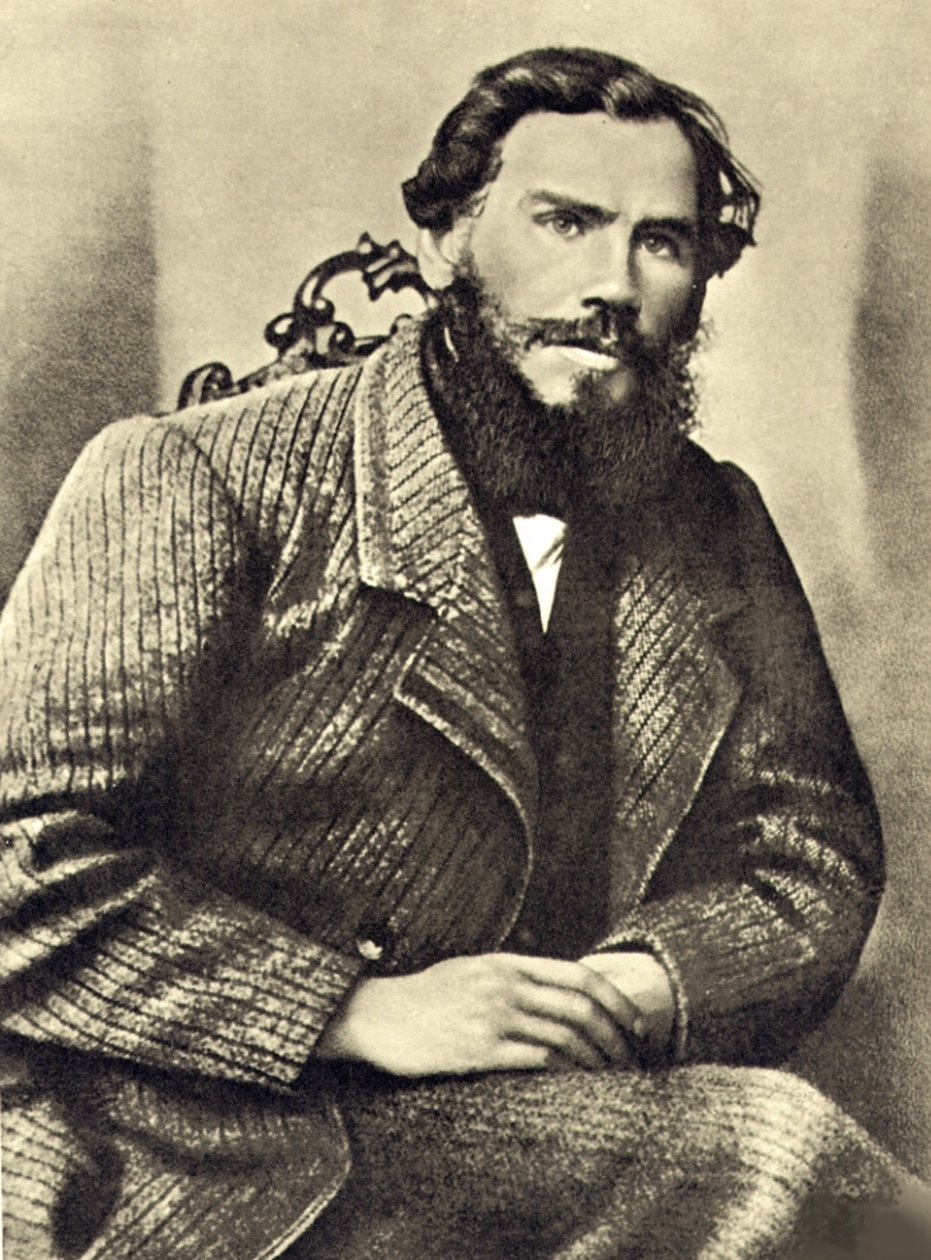 Selbstporträt von Leo Tolstoi (1828-1910) in Jasnaja Poljana (Russland). Fotografie von Russian Photographer