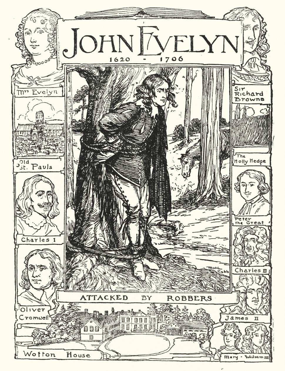 John Evelyn von Räubern angegriffen von Ruth Cobb