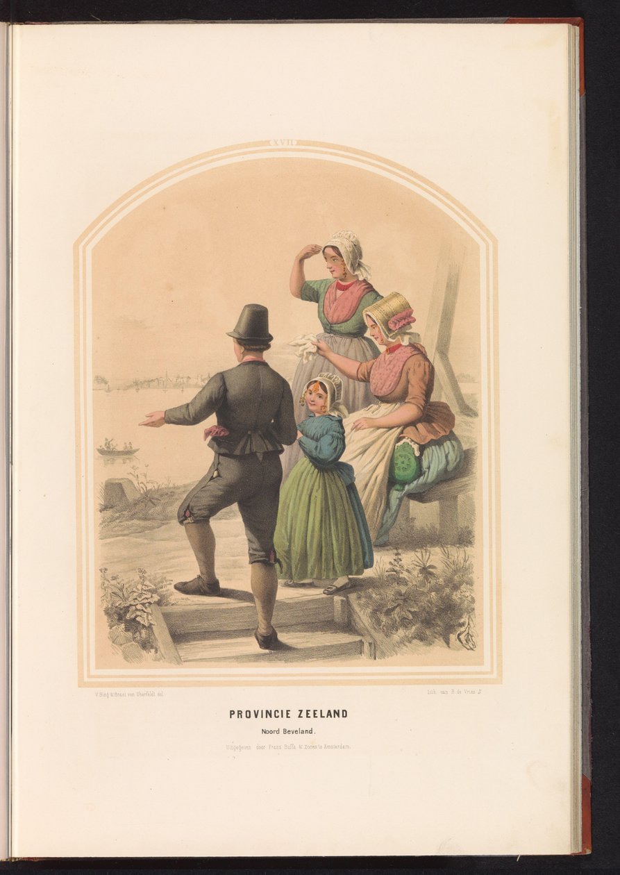 Tracht von Nord-Beveland in Zeeland, 1857 von Ruurt de Vries