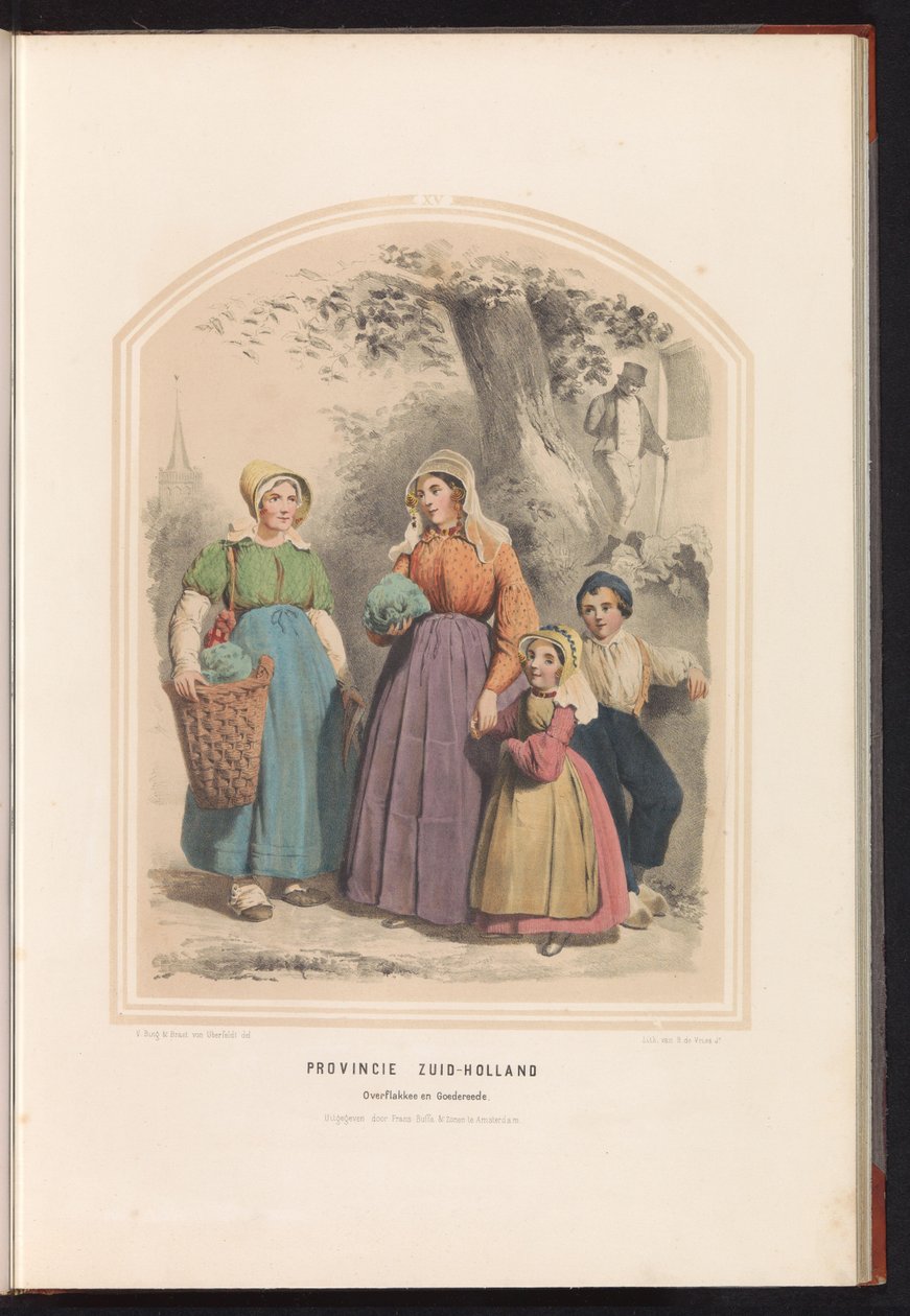 Tracht von Overflakkee und Goedereede in Süd-Holland, 1857 von Ruurt de Vries