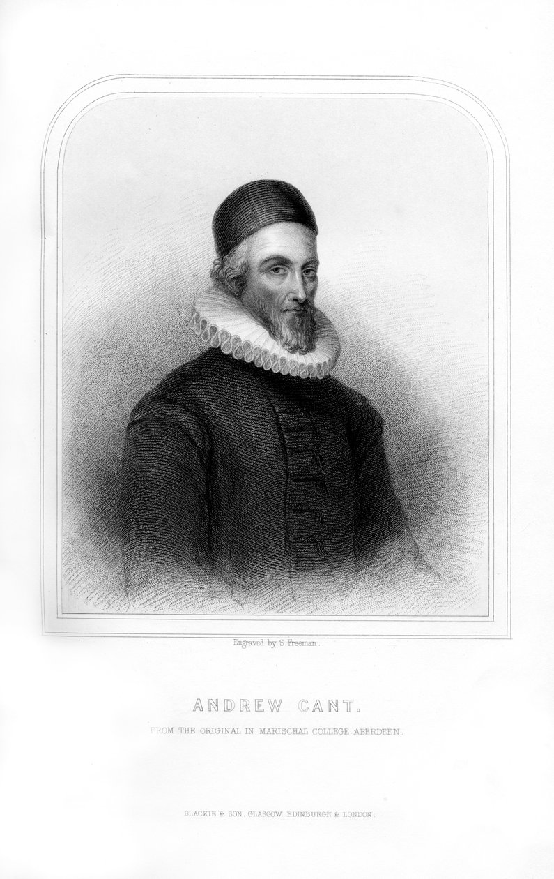 Andrew Cant, presbyterianischer Pfarrer und Führer der schottischen Covenanters, 1870 von S. Freeman