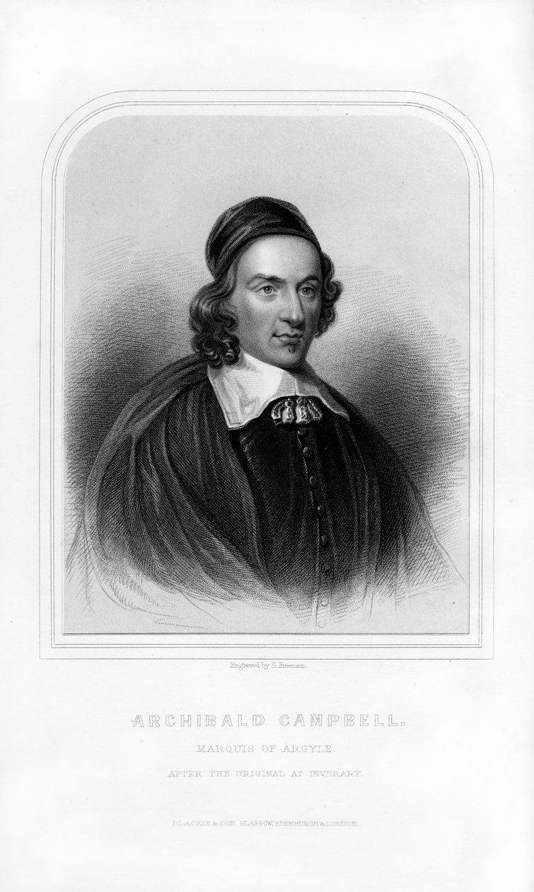 Archibald Campbell, 1. Marquess of Argyll, schottischer Staatsmann, 1870 von S. Freeman