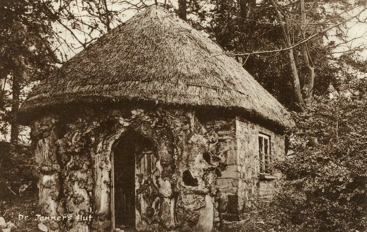 Edward Jenners Strohhütte, Berkeley, Gloucestershire, 20. Jahrhundert von S Pead