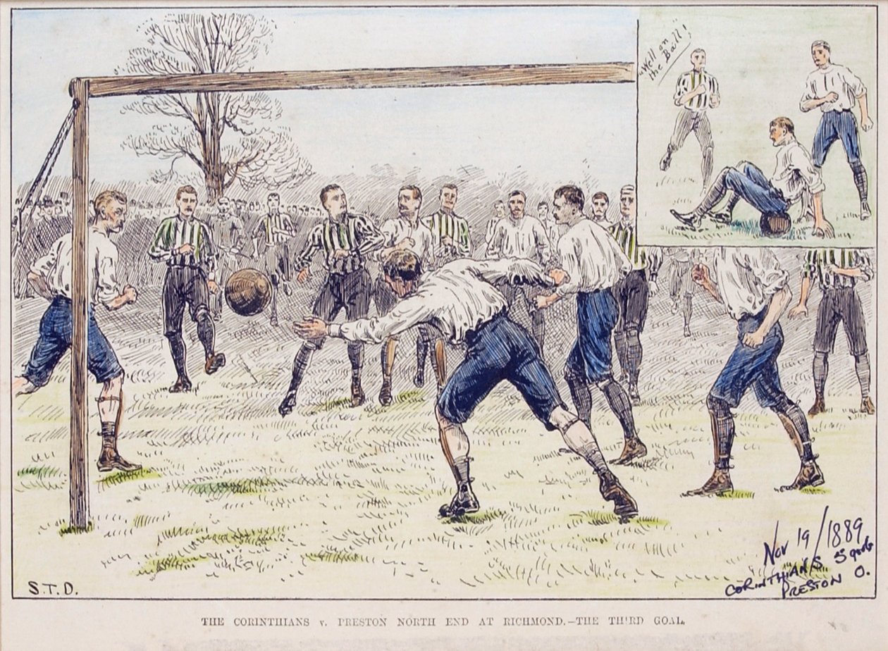 Die Korinther gegen Preston North End in Richmond - Das dritte Tor, aus 