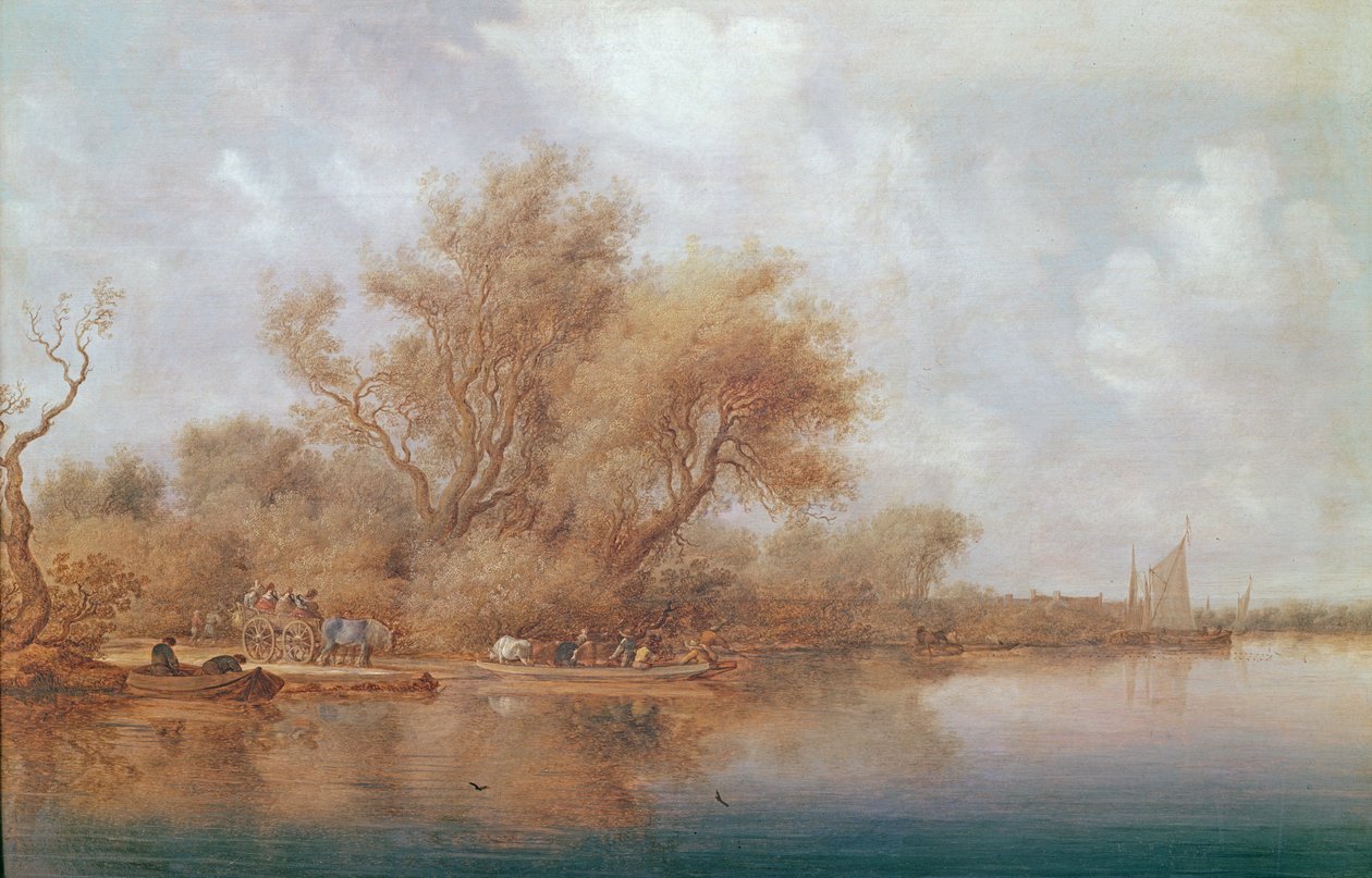 Die Landungsbrücke, 1635 von Salomon van Ruisdael or Ruysdael