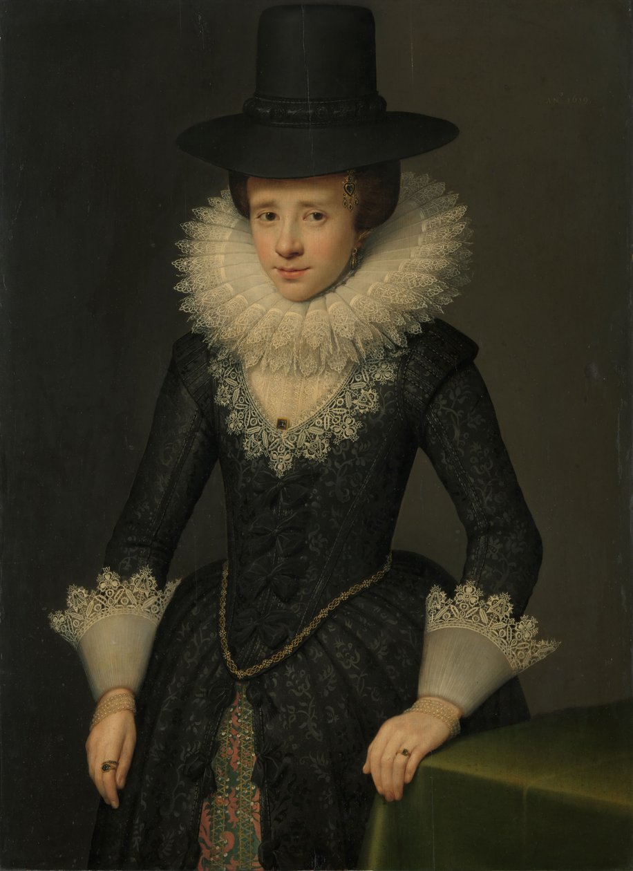 Porträt von Anna Boudaen Courten von Salomon Mesdach