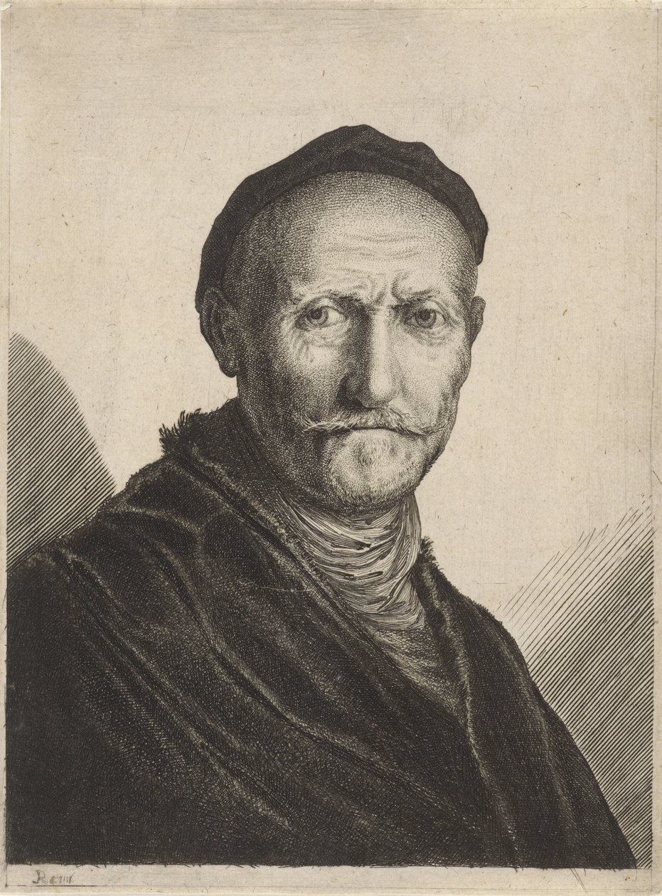 Porträt eines älteren Mannes mit Barett von Salomon Savery