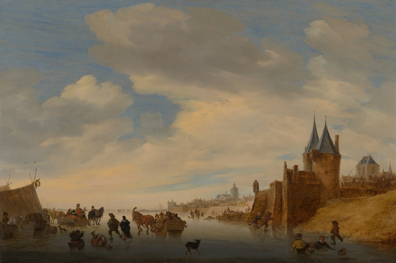 Winterlandschaft bei Arnhem von Salomon van Ruysdael