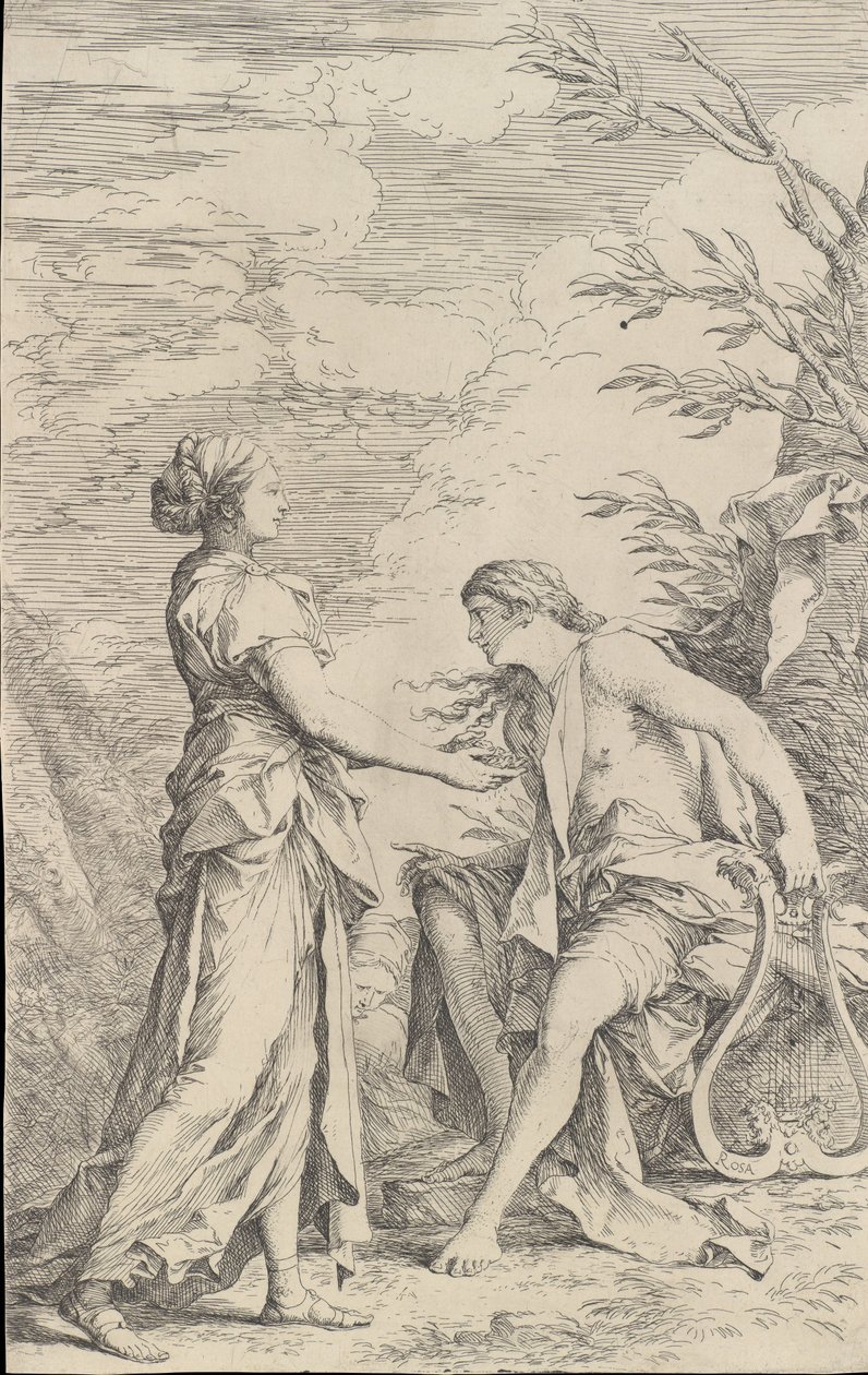 Apollo und die Kumanaische Sibylle, ca. 1661 von Salvator Rosa