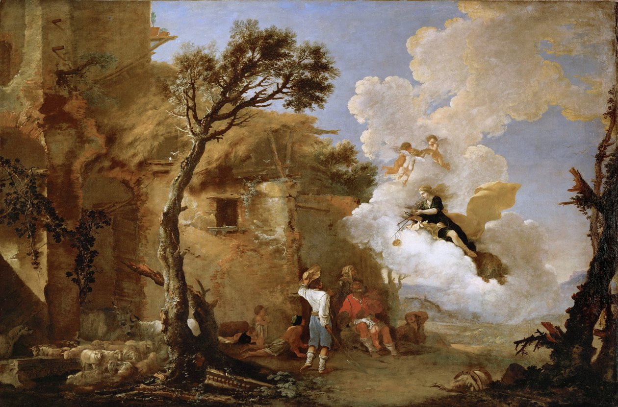 Die Rückkehr der Astraea von Salvator Rosa