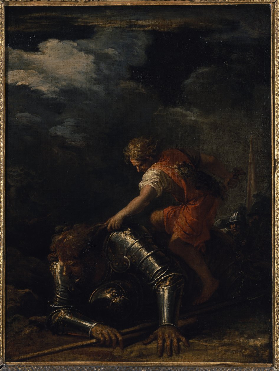David und Goliath von Salvator Rosa