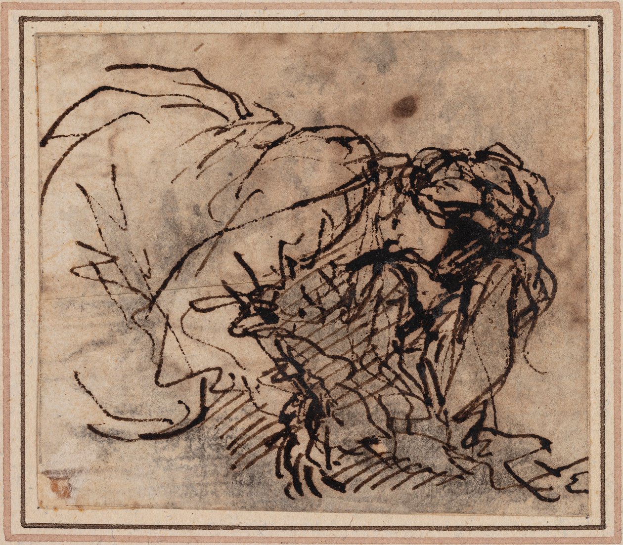 Frauenstudie von Salvator Rosa