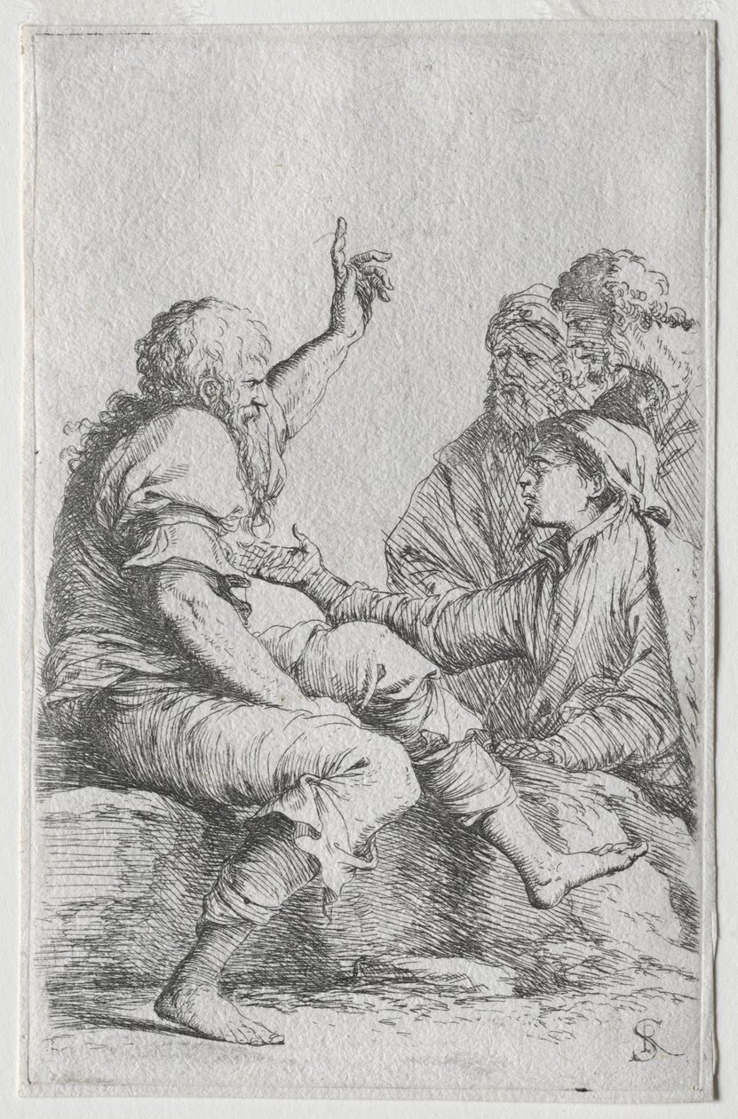 Die Figurenserie: Figur, 1656-57 von Salvator Rosa