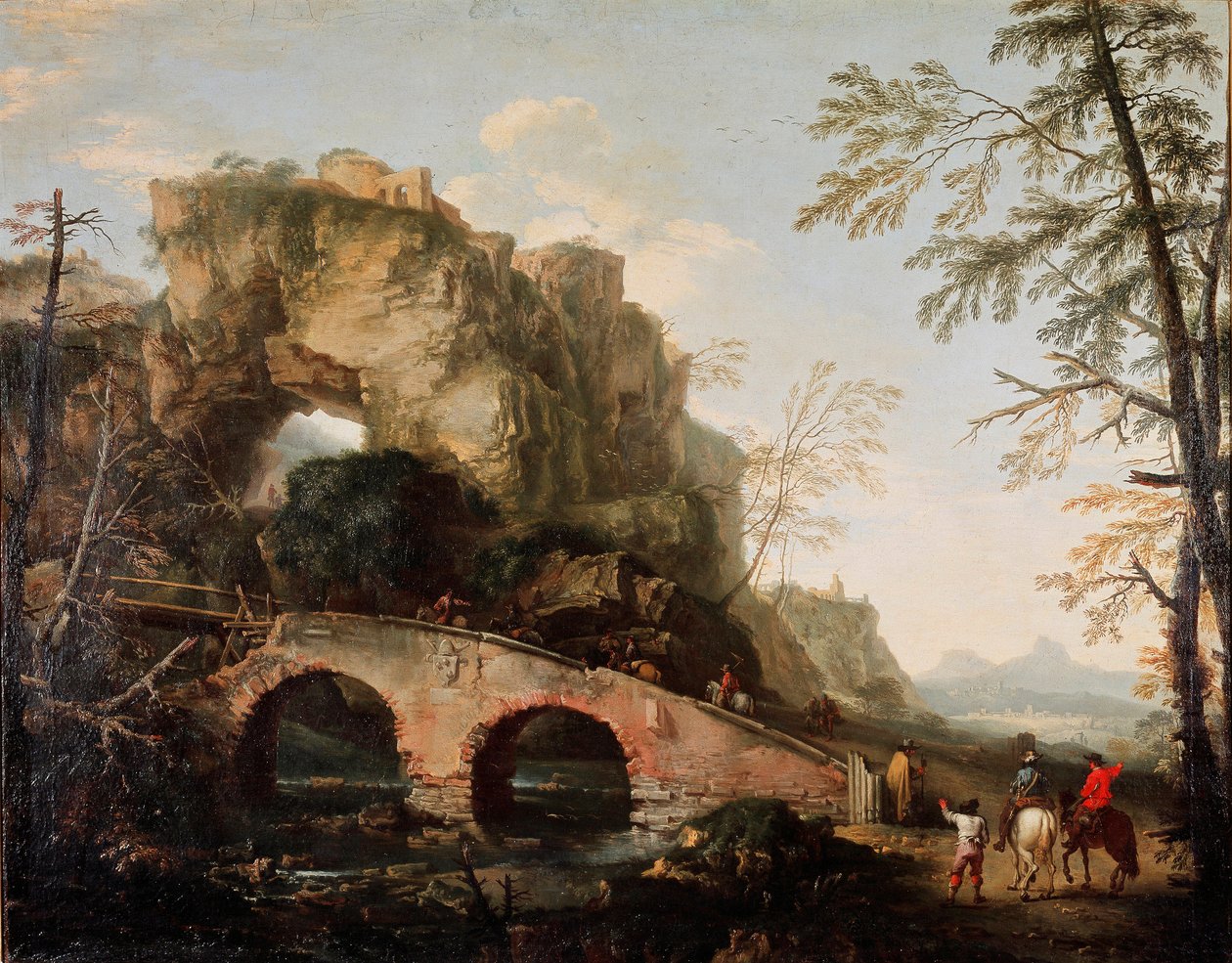Die Brücke bricht von Salvator Rosa