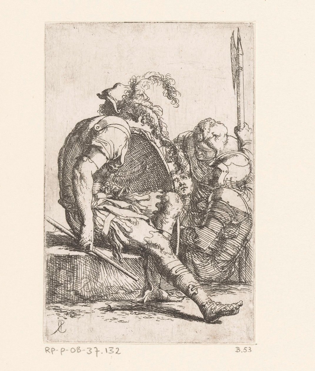 Vier Soldaten Kleine Figuren (Serientitel) Figurine (Serientitel) von Salvator Rosa