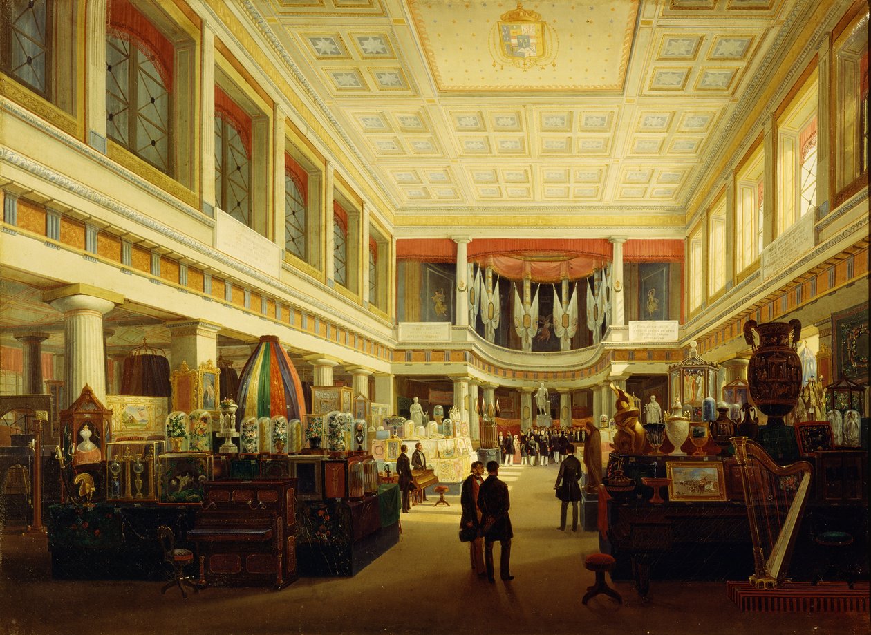 Erste Industrieausstellung in Neapel in der Sala Tarsia im Jahr 1854 von Salvatore Fergola
