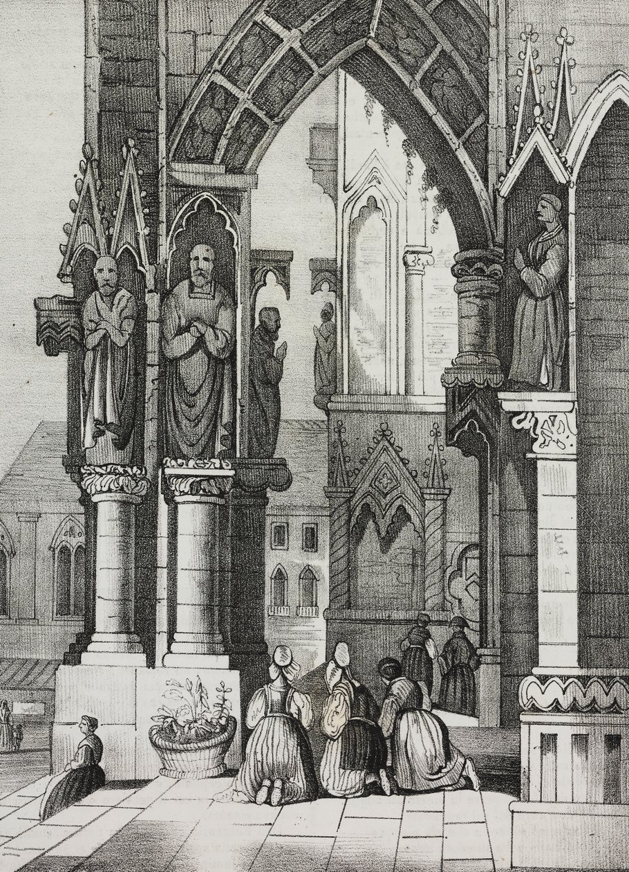 Regensburger Dom, Deutschland, Lithographie von Salvatore Puglia aus Poliorama Pittoresco, Nr. 12, 30. Oktober von Salvatore Puglia