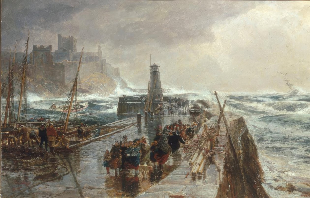Peel Harbour, Isle of Man von Samuel Bough