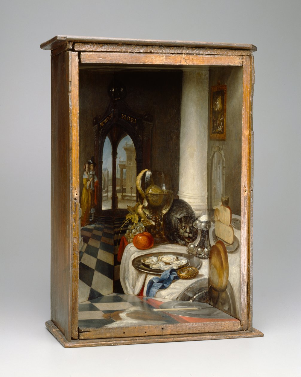 Perspektivkasten eines niederländischen Innenraums, 1663 von Samuel van Hoogstraten