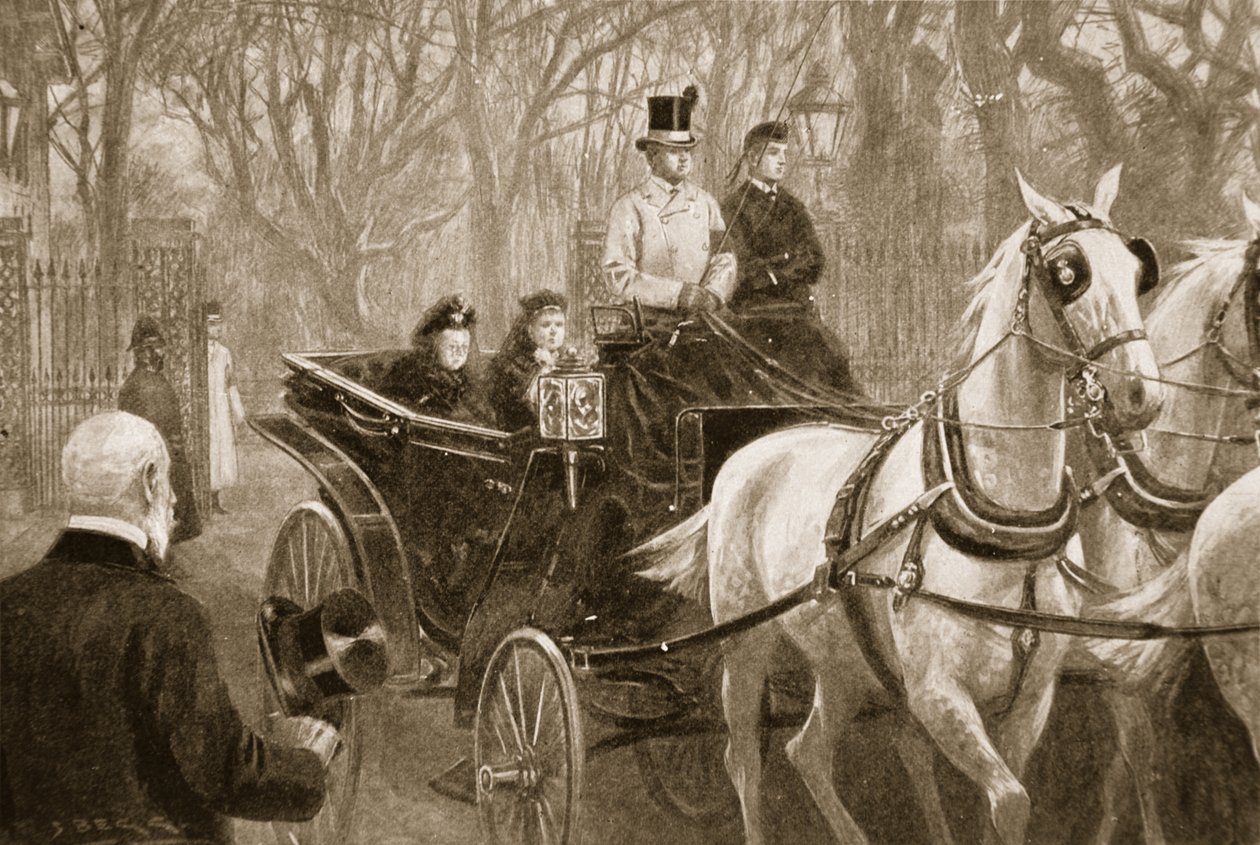 Queen Victorias letzte Fahrt: Osborne, 15. Januar von Samuel (after) Begg