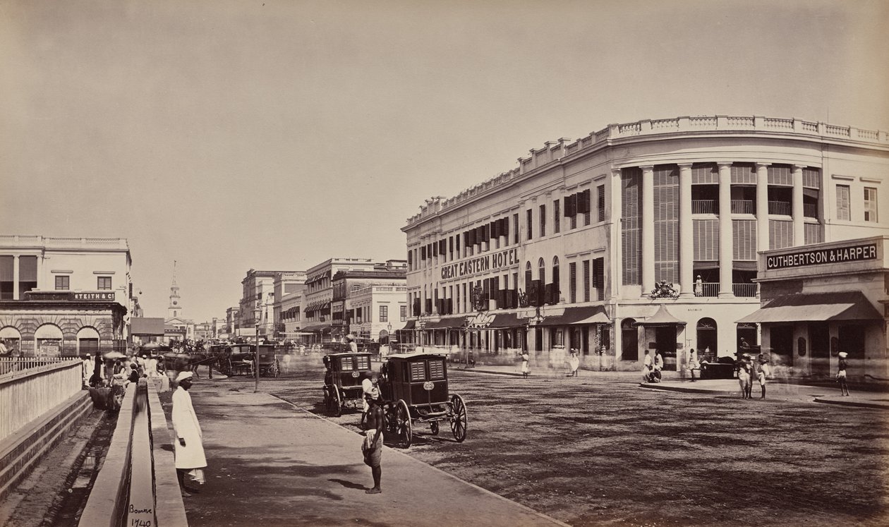 Calcutta. Old Court House Street von Samuel Bourne