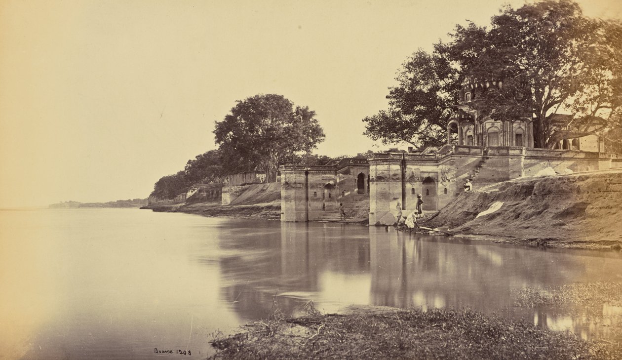 Cawnpore; Suttee Chowra Ghat, Schauplatz des Massakers von Samuel Bourne