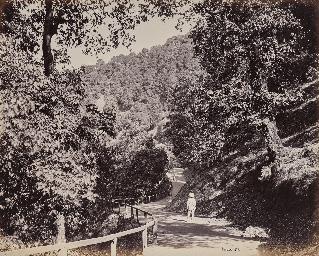 Shimla. Die Mall in der Nähe der Rabq Lodge von Samuel Bourne