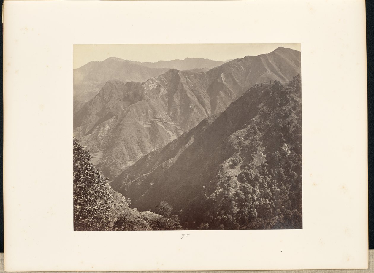 Simla; Khuds nördlich von Jakko und die Mahassoo-Hügel von Samuel Bourne