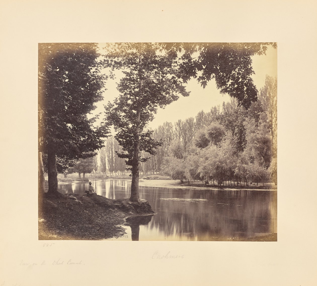 Srinuggur; Ein Blick auf den Kanal von Samuel Bourne